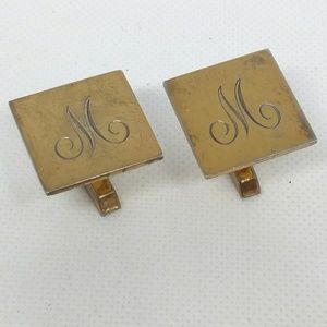 Fenwick & Sailors Sterling Initial M Cufflinks